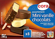 Rappel produit Assortiment mini vanille/chocolats x8 360 ml - 246 g CORA (photo numéro 1)