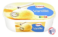 Rappel produit CORA BAC CREME GLACEE VANILLE DE MADAGASCAR 1L/500g CORA