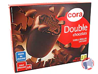 Rappel produit cora Bâtonnet double chocolat 4x110ml 393g cora