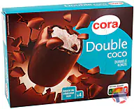 Rappel produit cora Bâtonnet double coco 4x90ml 299.6 g cora