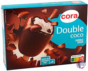 Rappel produit Bâtonnet double coco 4x90ml 299.6 g cora cora