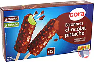 Rappel produit cora bâtonnets chocolat/pistache 12x60 mL cora