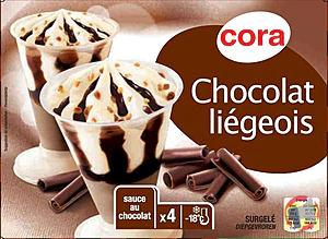 Rappel produit Chocolat liégeois x4 500 ml - 255 g CORA