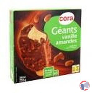 Rappel produit Géants vanille / chocolat lait amandes x3 360 ml – 255 g CORA