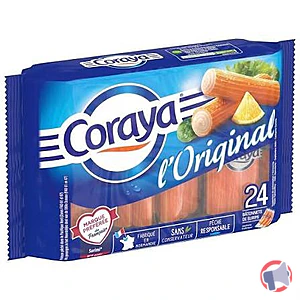Rappel produit Batônnets de surimi coraya