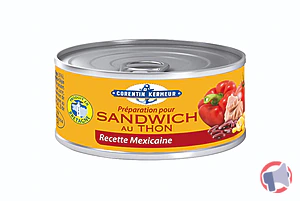 Rappel produit Préparation pour sandwich au thon recette mexicaine CORENTIN KERMEUR