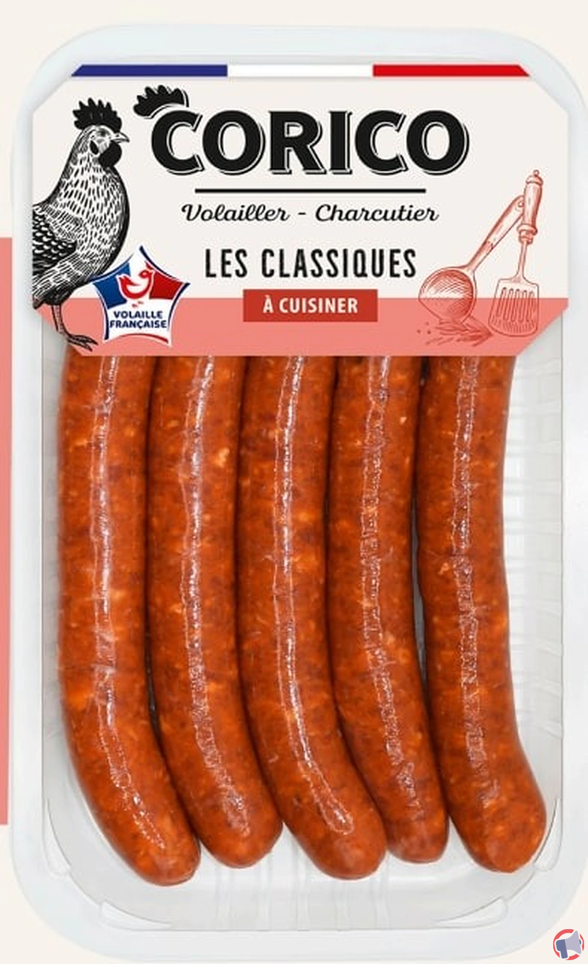 Rappel pour merguez de volaille crues présentant une contamination à salmonella