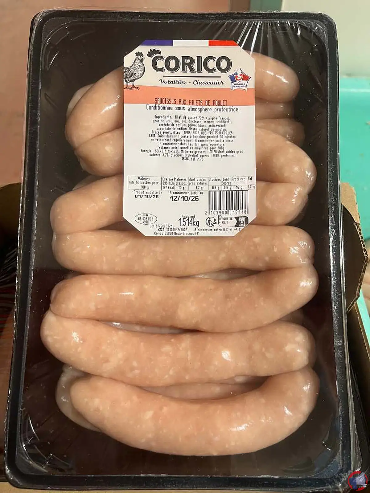Rappel produit Corico Saucisse filet poulet : précautions et gestes à adopter