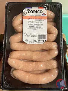 Rappel produit Saucisse au filet de poulet CORICO