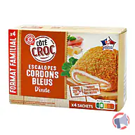Rappel produit ESCALOPES CORDONS BLEUS DINDE 400G CÔTÉ CROC (photo numéro 1)