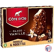 Rappel produit 4 Batonnets Vanille/Chocolat et Noisette ; 4 Batonnets Chocolat /Chocolat et Noisette ; 4 Batonnets Caramel /Chocolat et Amandes Cote d'Or (photo numéro 3)