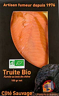 Rappel produit truite bio fumée fumé au bois de chêne COTE SAUVAGE (photo numéro 1)