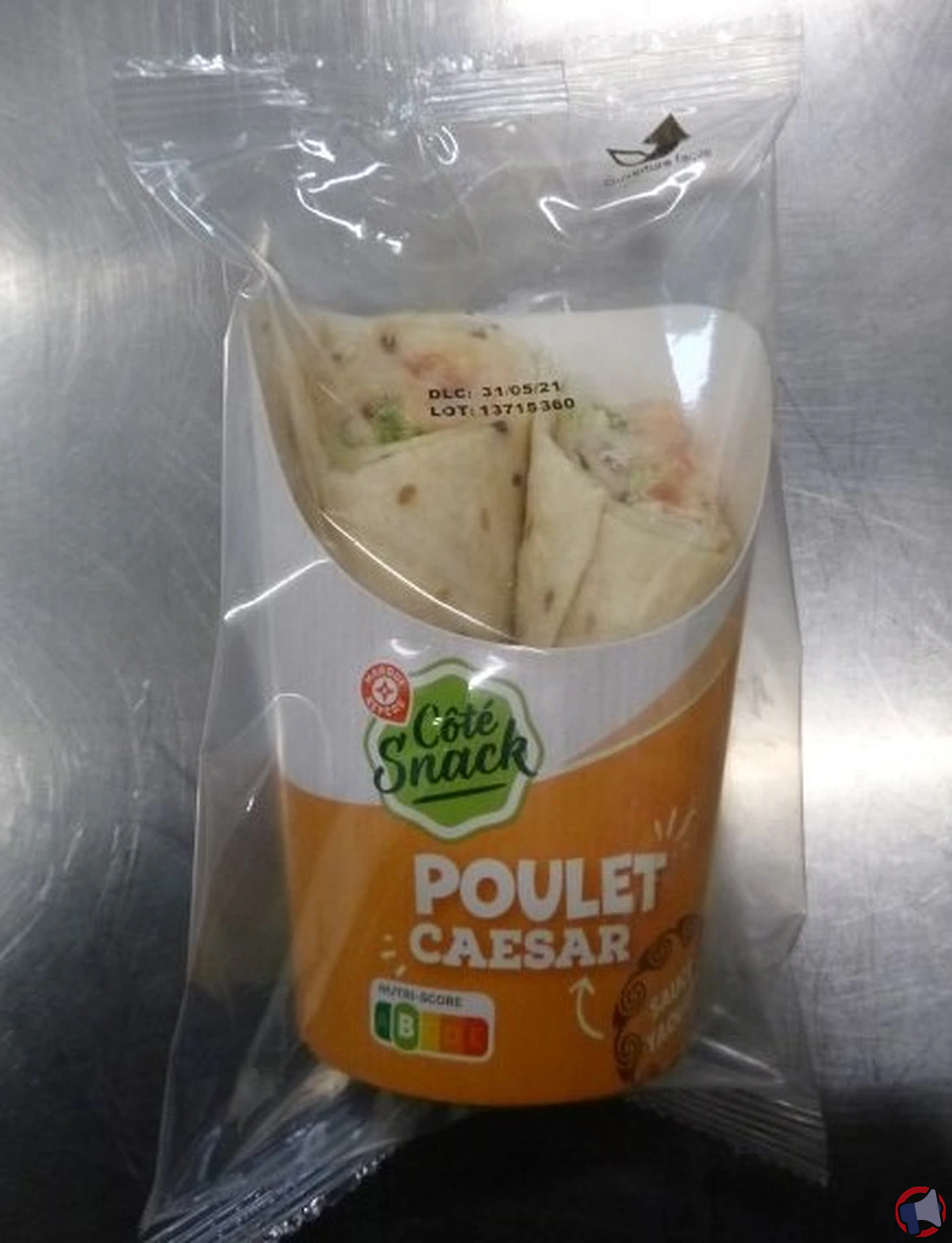 Rappel de produit : Wrap PLT SCE Caesar de la marque Côté Snack pour risque de listeria