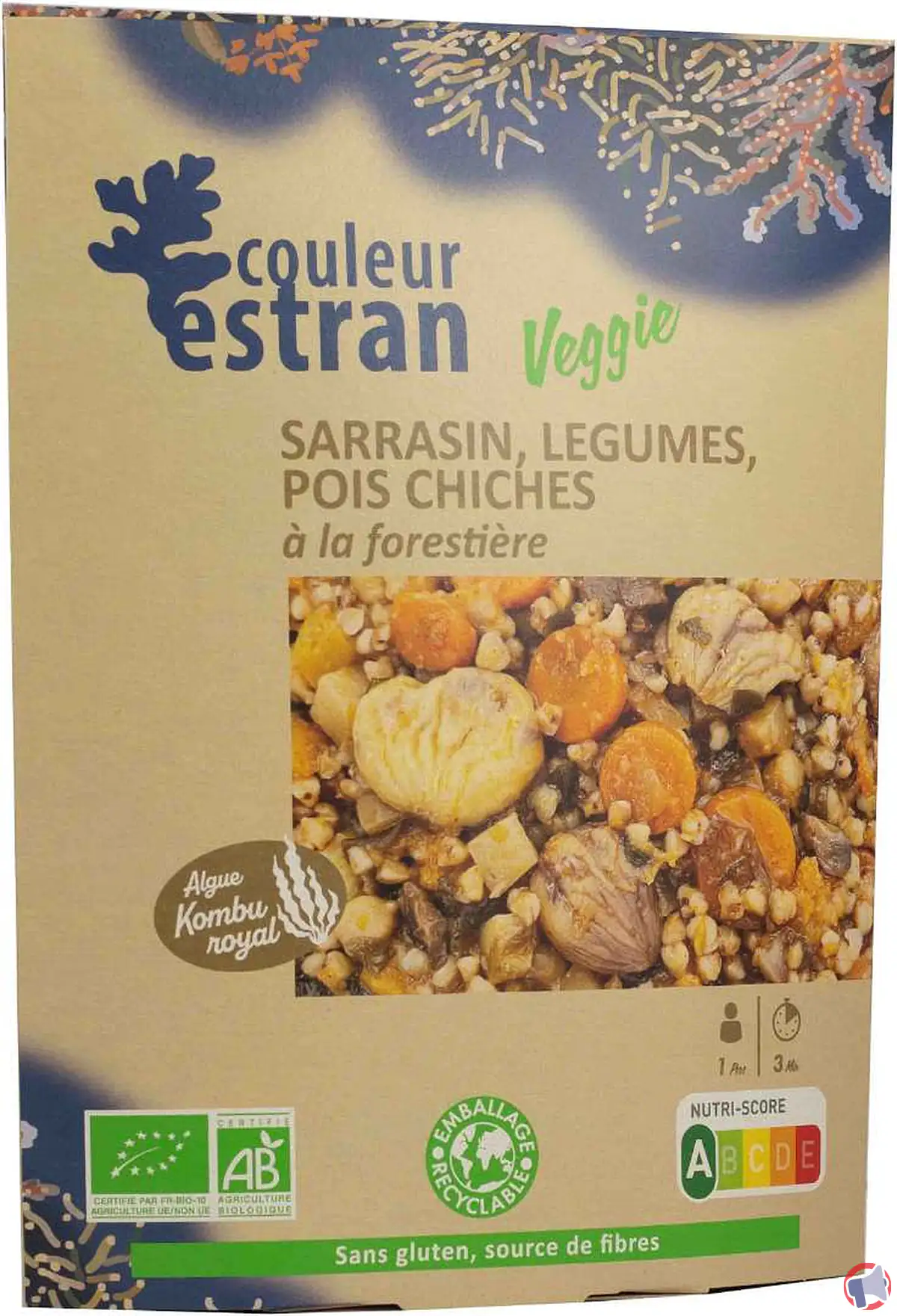 Rappel produit : sarrasin, légumes et pois chiches à la forestière de Couleur Estran