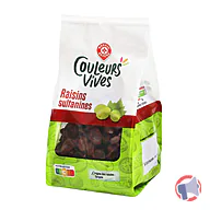 Rappel produit RAISINS SECS SULTANINES 250G COULEURS VIVES (photo numéro 1)