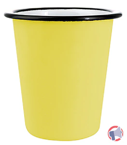 Rappel produit Gobelet en émail jaune 300ml Créations DANI