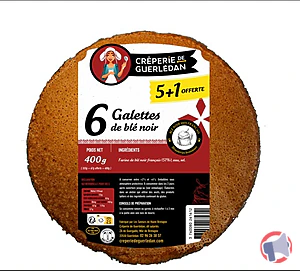 Rappel produit Galettes fraîches 5+1 Crêperie de Guerlédan