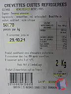 Rappel produit Crevettes entières cuites réfrigérées (photo numéro 2)