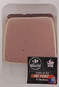 Rappel produit Crème de foie de porc à l'ancienne CRF LE MARCHE