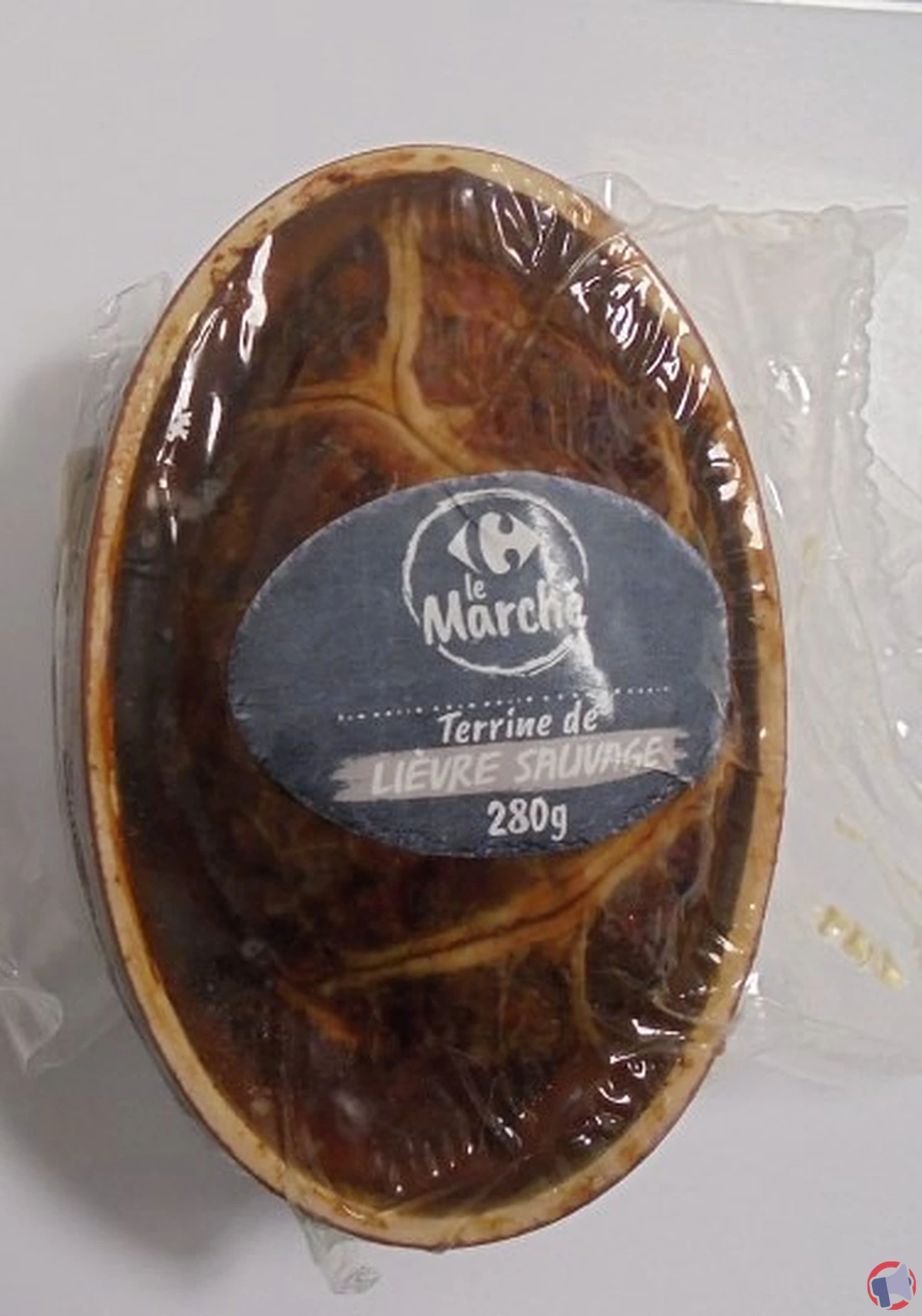 Rappel de produit : terrine de lièvre sauvage CRF Le Marché