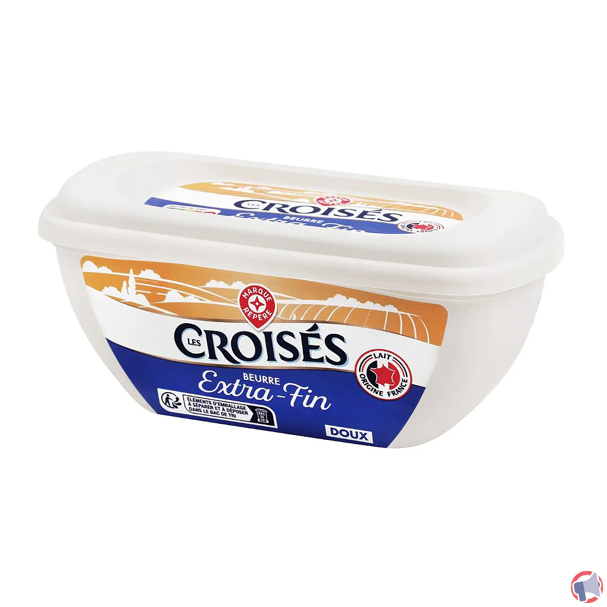 Rappel de produit : beurre extra-fin doux 250g Les Croisés