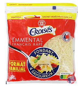 Rappel produit EMMENTAL FRANÇAIS RAPE 500G LES CROISES