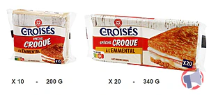 Rappel produit FROMAGE FONDU SPÉCIAL CROQUE À l'EMMENTAL x10(200G) et x20 (340G) LES CROISÉS