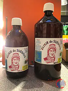 Rappel produit elixir du suedois liquide croix verte
