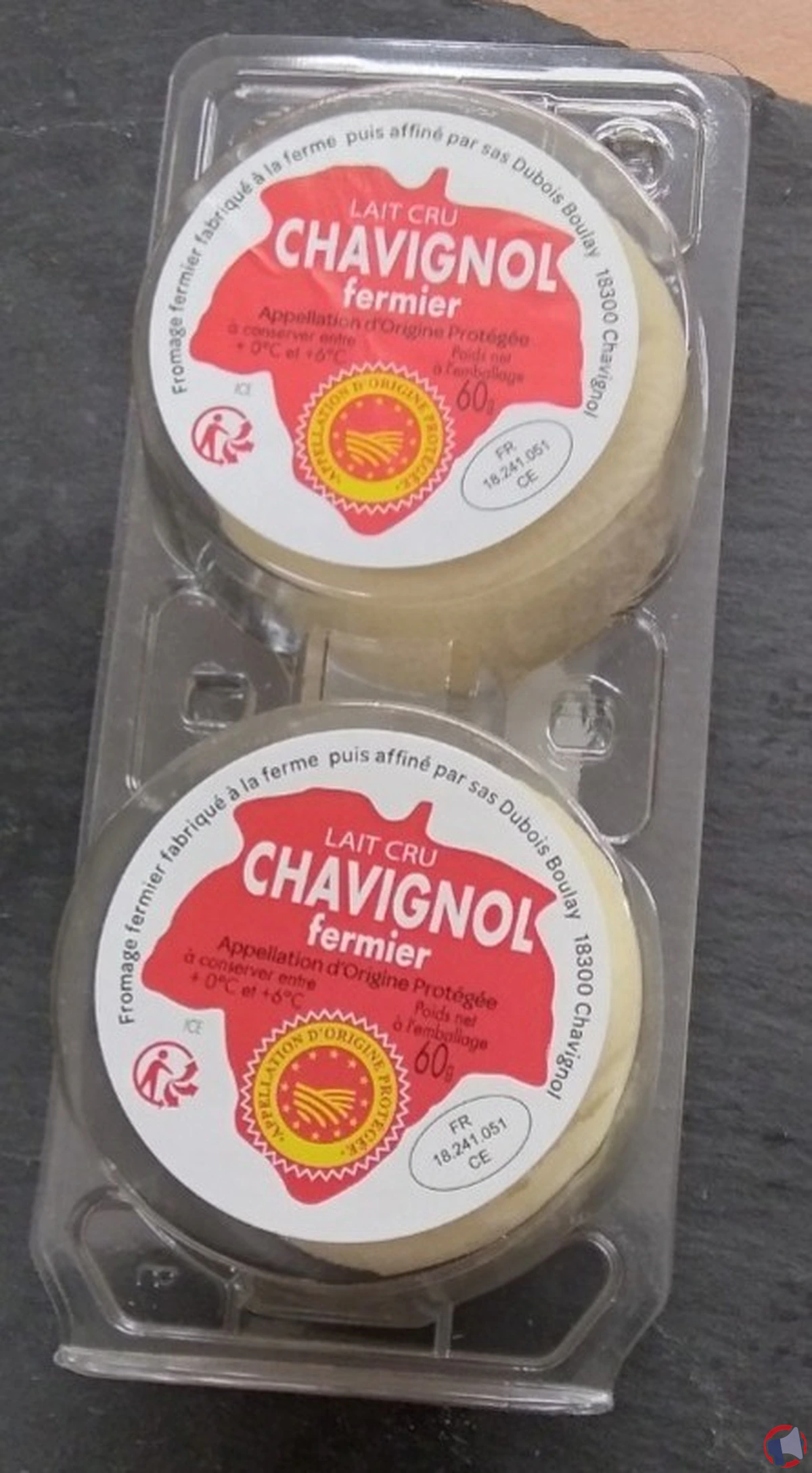 Rappel du crottin de chavignol fermier contaminé