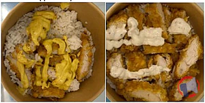 Rappel produit Crousty poulet et riz et sauce blanche, sauce blanche épicée, sauce curry