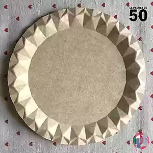Rappel produit 50 Assiettes carton kraft design 23 cm - référence cod.PBK23-50 numéro de lot Lote F90886 Ctouvert