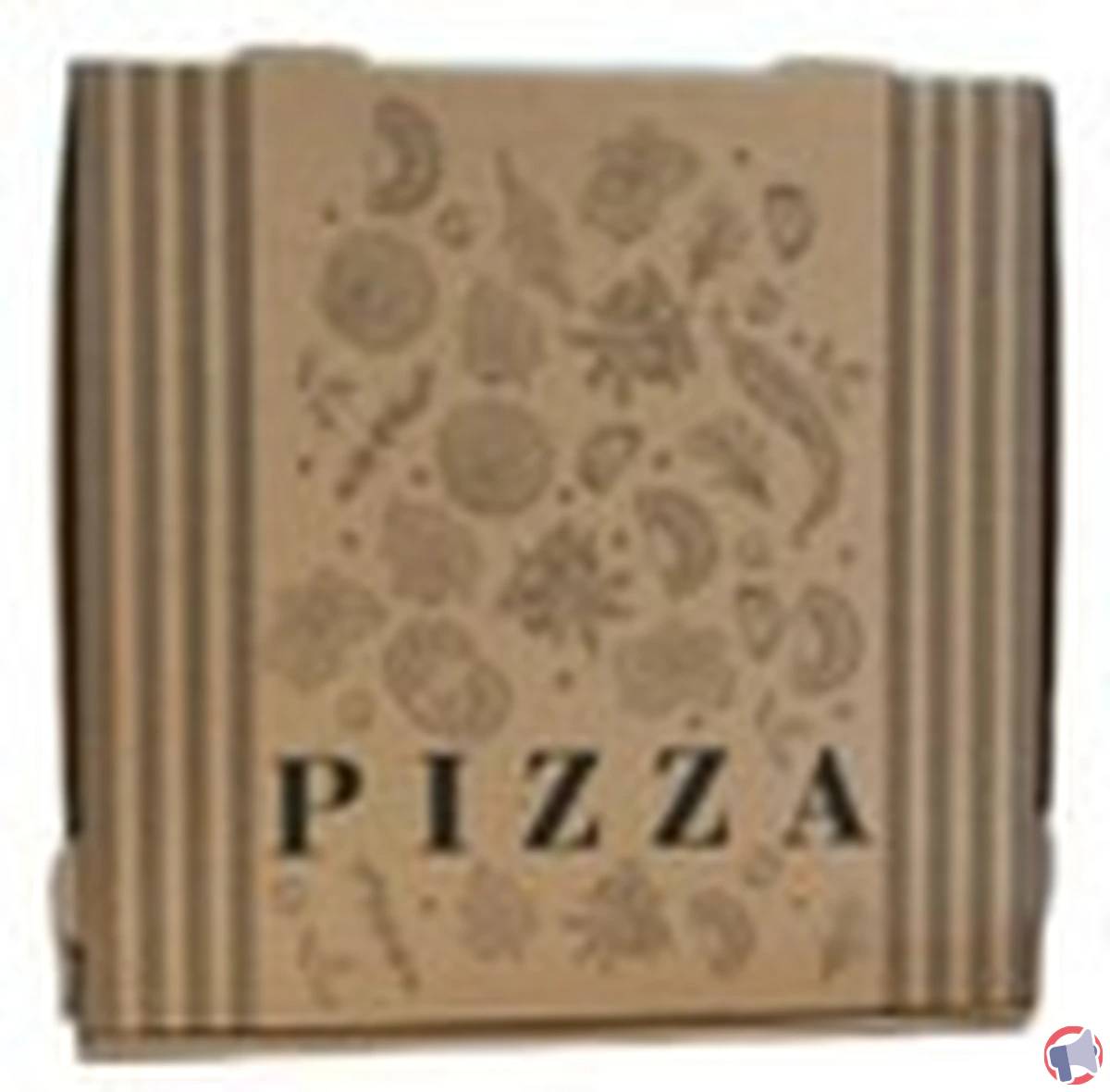 Rappel de boîtes pizza kraft brun 31x31cm de la marque Cuboxal