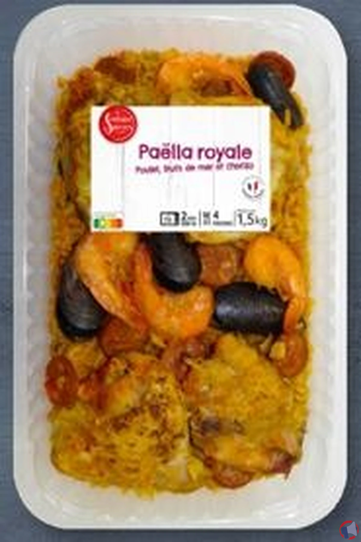 Rappel de produit : Paëlla Royale de la marque La Cuisine des Saveurs pour dépassement de résidus médicamenteux