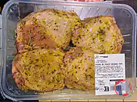 Rappel produit Cuisse de poulet desossé marinée thym (photo numéro 1)