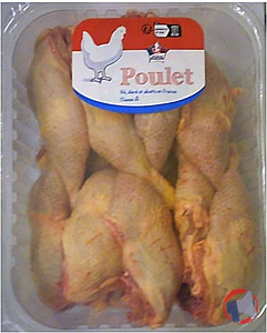 Rappel produit Cuisse de poulet jaune avec portion de dos