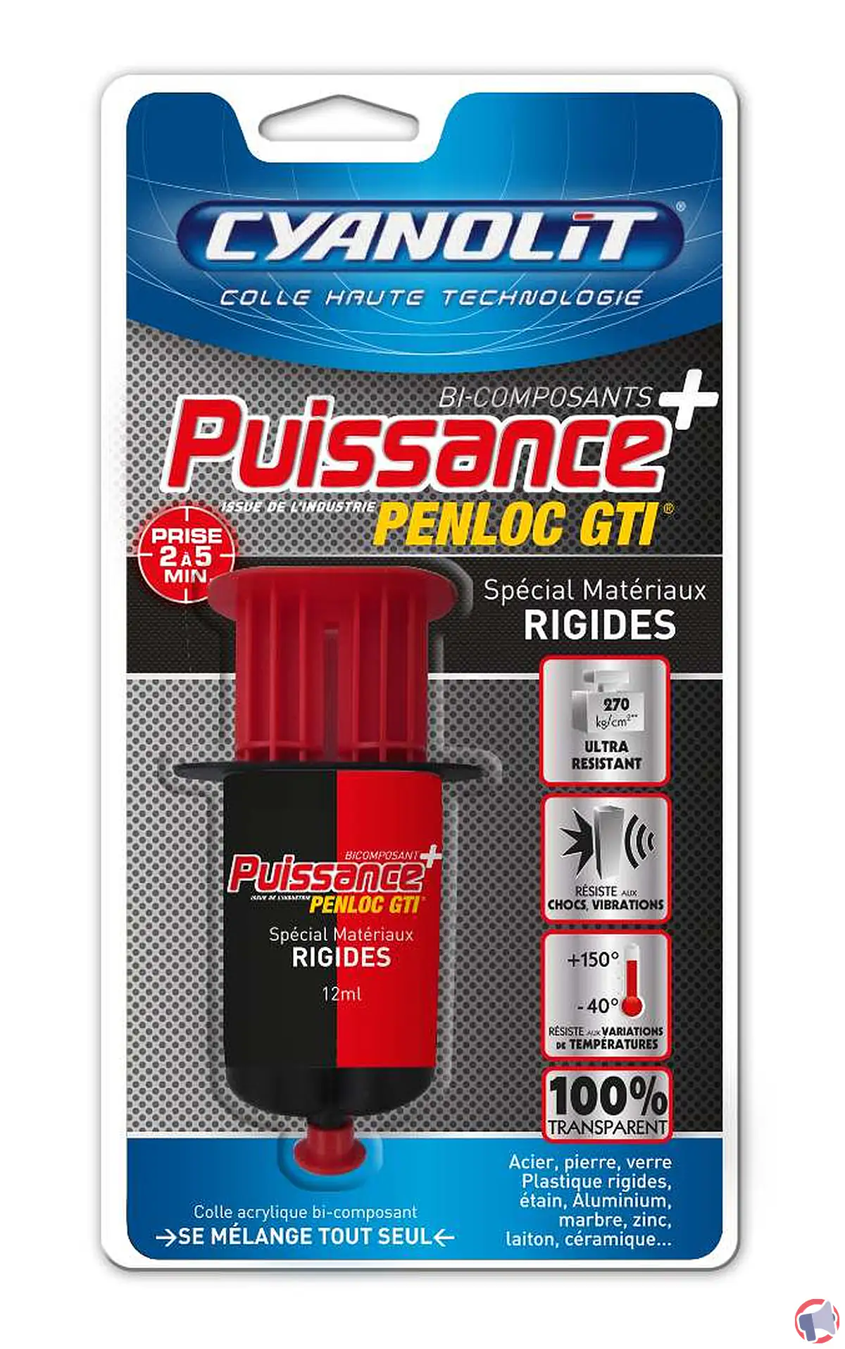 Rappel de produit : colle bi-composants puissance + penloc GTI de Cyanolit