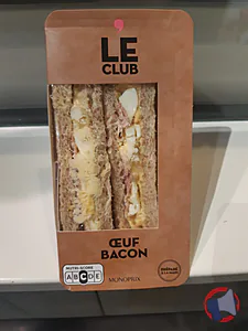 Rappel produit CLUB OEUF BACON 175G DAILY MONOP
