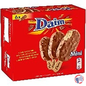 Rappel produit 6 mini batonnets de glace DAIM DAIM