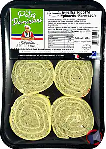 Rappel produit Girelles Ricotta Epinard Parmesan Daminiani