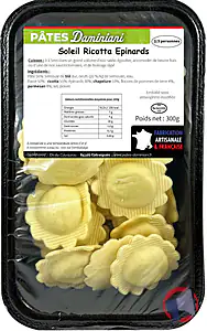 Rappel produit Soleil Ricotta Epinard Daminiani