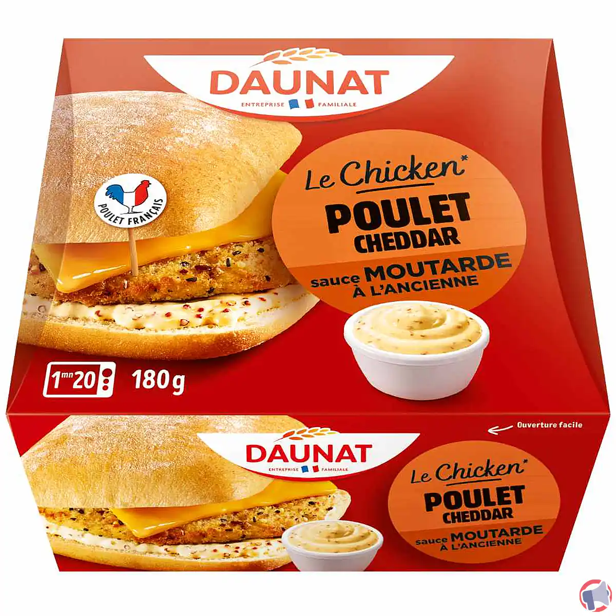 Rappel produit Daunat : chicken poulet cheddar en sauce, que faire ?