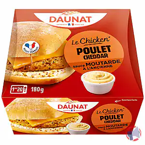 Rappel produit Le Chicken Poulet Cheddar sauce moutarde à l’ancienne Daunat