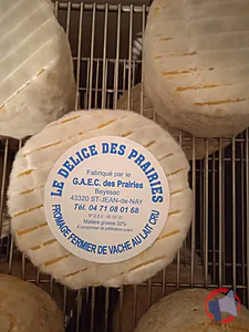 Rappel produit FROMAGES DE VACHES AU LAIT CRU LE DELICE DES PRAIRIES
