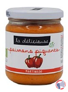 Rappel produit Tartinable poivrons piquants 180g La Délicieuse