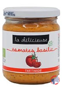 Rappel produit Tartinable Tomate basilic 180g La Délicieuse