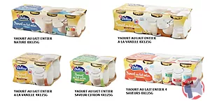 Rappel produit YAOURTS AU LAIT ENTIER DELISSE