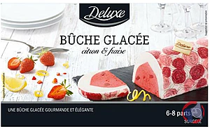 Rappel produit Bûche glacée Citron-fraise Deluxe
