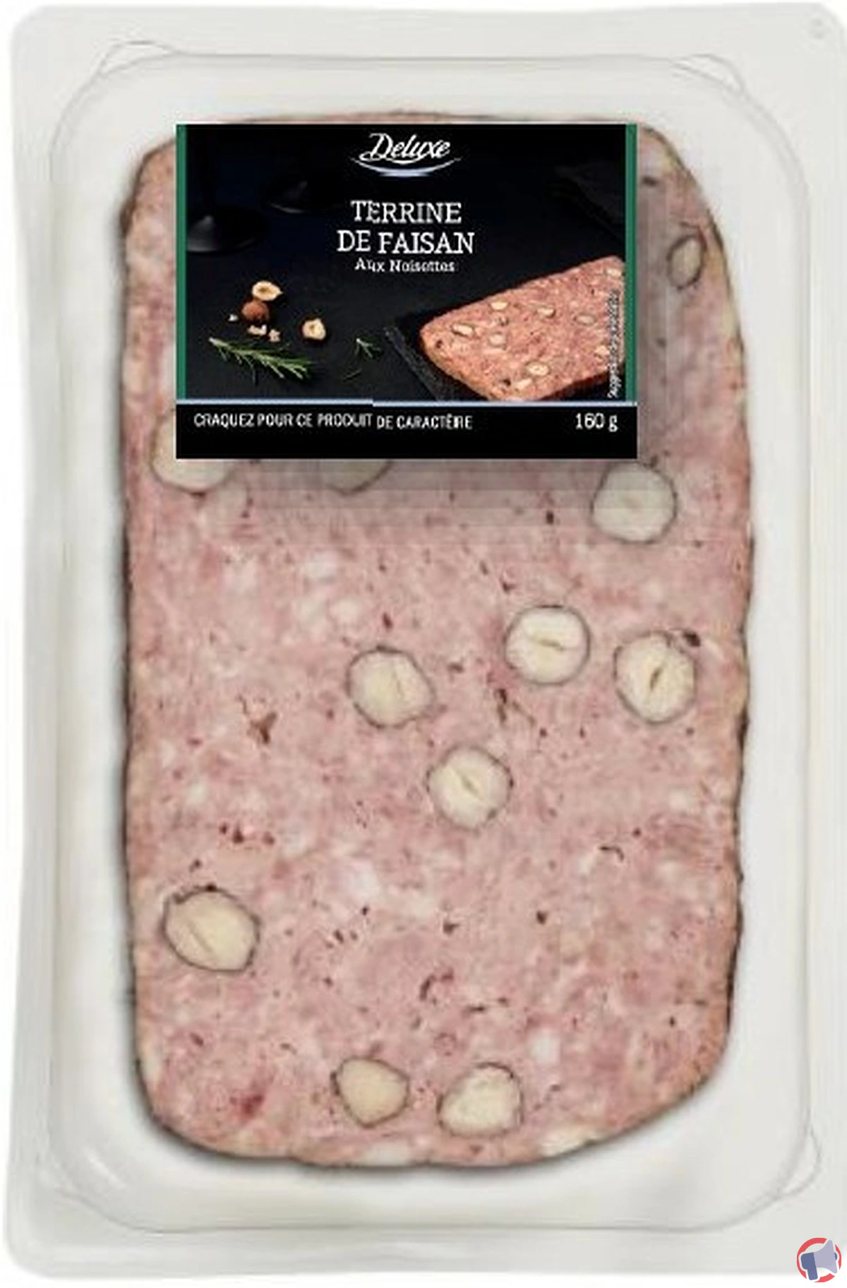 Rappel produit : Terrine de faisan aux noisettes de la marque Deluxe