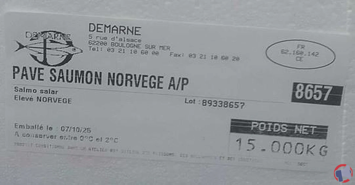 Rappel du pavé filet de saumon norvège Demarne