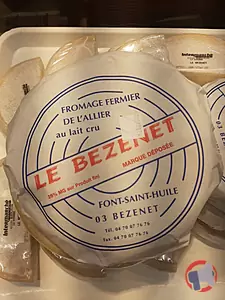 Rappel produit FROMAGE FERMIER DE L'ALLIER AU LAIT CRU DEMI SEC LE BEZENET